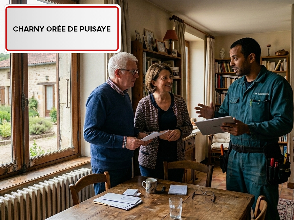 Installation de pompe à chaleur à Charny Orée de Puisaye (89120) dans l'Yonne